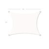 SONGMICS 2 x 3 m Sun Sail, Water-Resistant to at Least 1000 mm, 93% UV-Protection Sun Shade Sail in Tear-Resistant Polyester, Weatherproof, for Garden Patio, Terrace, Camping, White GSH23WT - Billede 7