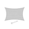 SONGMICS 3 x 4 m Sun Shade Sail Sun Protection Made of Tear-Resistant HDPE Plastic Weatherproof UV Protection Blocks 85% Sun Rays Garden Balcony Patio Campsite Concave Light Grey GSS34QY