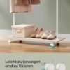 SONGMICS HSR151W01 Clothes Rack on Wheels Clothes Rail with Shelf 98.5 cm Wide Total Load 50 kg Steel Coat Rack for Bedroom Natural Beige Cloud White - Billede 6