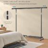 SONGMICS Clothes Rack on Wheels, Heavy Duty Clothes Rack, Extendable Clothes Rail, Maximum Load 150 kg, Easy Assembly, Portable, Black HSR175B01 - Billede 5