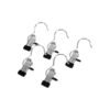 SONGMICS Metal Hangers, 50-Pack Clip Hangers, Heavy-Duty, Rust-Resistant, for Shoes, Boots, Towels, Socks, Silver CRI001-50