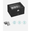 SONGMICS Watch Box, Lockable Watch Case, Watch Storage Box with 24 Slots, Glass Lid, Gift for Loved Ones, Black Synthetic Leather, Grey Lining JWB024 - Billede 6