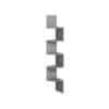VASAGLE LBC072G49 Corner Shelf with 5 Shelves, Floating Shelf for Kitchen, Bedroom, Living Room, Office, Plants, CDs, Decorations, Souvenirs