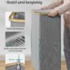 SONGMICS Laundry Basket with Lid, Large Laundry Hamper, 90L, Removable Mesh Liner, Oxford Fabric, Bamboo Handles, Collapsible, 42 x 32 x 70.5 cm, Dove Grey LCB509G01 - Billede 7