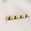 SONGMICS VASAGLE Wall Mounted Coat Rack, Coat Rack,LCR006N01 - Billede 5