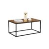 VASAGLE Coffee Table, Cocktail Table for Living Room, Tea Table with Steel Frame, Easy To Assemble, 100 x 55 x 45 cm, Industrial, Rustic Brown and Black LCT052B01 - Billede 6