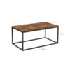 VASAGLE Coffee Table, Cocktail Table for Living Room, Tea Table with Steel Frame, Easy To Assemble, 100 x 55 x 45 cm, Industrial, Rustic Brown and Black LCT052B01 - Billede 7