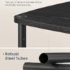 SONGMICS HOME Side Table, Bedside Table, End Table with 3 Storage Shelves, Fabric Basket, for Bedroom, Living Room, Steel Frame, 30 x 34 x 58 cm, Industrial, Ebony Black LET286B01 - Billede 6