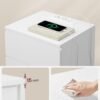 Natbord, Sidebord, 3 skuffer, 2 stikkontakter, 2 USB-porte, Cloud White - Billede 7
