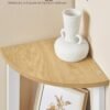 VASAGLE Corner Bookcase 5 Tier Shelf Ladder Shelf Storage Unit Plant Holder for Living Room Industrial Style with Steel Frame Natural Oak and Matte White LLS035Y01 - Billede 6
