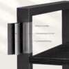VASAGLE 6-Tier Tall Bookshelf, Large Bookcase, Steel Frame, Freestanding Shelf Unit for Living Room, Bedroom, Home Office, Study, 30 x 80 x 186 cm, Industrial, Ebony Black and Ink Black LLS082B56 - Billede 5
