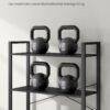 VASAGLE 6-Tier Tall Bookshelf, Large Bookcase, Steel Frame, Freestanding Shelf Unit for Living Room, Bedroom, Home Office, Study, 30 x 80 x 186 cm, Industrial, Ebony Black and Ink Black LLS082B56 - Billede 7