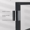 Bogreol, Bogreol med 14 Hylder, Metalramme, 24 x 158 x 166 cm, Sort - Billede 4