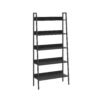 VASAGLE Bookshelf, Ladder Shelf 4-Tier, Freestanding Storage Shelves, for Home Office Living Room Bedroom Kitchen, Steel Frame, Simple Assembly, Industrial, Rustic Brown and Black ULLS108B01