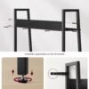 VASAGLE Bookshelf, Ladder Shelf 4-Tier, Freestanding Storage Shelves, for Home Office Living Room Bedroom Kitchen, Steel Frame, Simple Assembly, Industrial, Rustic Brown and Black ULLS108B01 - Billede 5