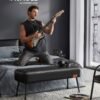 SONGMICS Storage Bench Shoe Bench Folding Seat Chest Storage Box Footstool 38 x 76 x 40 cm for Living Room Bedroom Ink Black - Billede 2