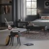 SONGMICS Storage Bench Shoe Bench Folding Seat Chest Storage Box Footstool 38 x 76 x 40 cm for Living Room Bedroom Ink Black - Billede 6