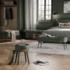 VASAGLE EKHO Collection - Dining Bench, Bedroom Bench, Faux Leather with Fine Stitching Mid-Century Modern Style, Modern, Steel Legs, Load Capacity 300 kg, Ink Black LOM076B01 - Billede 4