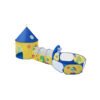 SONGMICS 3-in-1 Kids Play Tent, Tunnel, Ball Pit Playground, for Boys, Girls and Toddlers, Children's Pop-Up Rocket Tent, Indoor or Outdoor Use, Gift Idea, Birthday Party, Yellow and Blue LPT702Y01