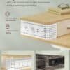 Strømforsyningsliste med USB- og AC-udtag til skrivebord.