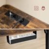 L-formet hjørnebord 140 x 160 cm med strømskinne - Billede 4