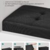SONGMICS Folding Ottoman, Velvet Chest, Container with Lid, Footstool, 31 x 41 x 31 cm, Load Capacity 130 kg, for Hallway, Living Room, Bedroom, Cream White LSF200W01 - Billede 6