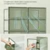 Ventilationsskab med perforerede paneler for optimal luftcirkulation.