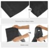VASAGLE Shoe Rack Storage Organiser, with Raised Edges, 4 Mesh Shelves, Holds up to 14 Pairs of Shoes, for Sneakers, High Heels, Slippers, Industrial, Rustic Brown and Black LBS022B01 - Billede 4