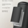 SONGMICS Bathroom Bin, 10L Small Bin with Lid, Pedal Toilet Bin, Slim for Small Spaces, Steel, Soft Close, Ink Black LTB010B02 - Billede 6