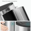 SONGMICS Drawstring Bin Bags, Bin Liners for 30L Rubbish Bins, Code 30A, Custom-Fit, 1 Roll, 45 Pieces, White KRB30A - Billede 4
