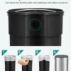 SONGMICS Drawstring Bin Bags, Bin Liners for 30L Rubbish Bins, Code 30A, Custom-Fit, 1 Roll, 45 Pieces, White KRB30A - Billede 6