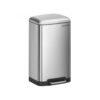 SONGMICS Rubbish Bin, 30L Trash Can, Steel Pedal Bin, with Inner Bucket and Lid, Soft Closure, Airtight, for Kitchen, Living Room, Silver Colour LTB01L, Metallic