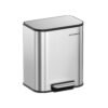 SONGMICS LTB620E50 50 Litre Automatic Motion Sensor Kitchen Trash Can with Multi-Color Indicator Light Odor Elimination with Ozone Lid with Hold Open Function