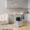 SONGMICS LTB620E50 50 Litre Automatic Motion Sensor Kitchen Trash Can with Multi-Color Indicator Light Odor Elimination with Ozone Lid with Hold Open Function - Billede 2