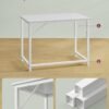 Computerbord, kontorbord, 100 x 50 x 76 cm, til arbejdsværelse, soveværelse, stue, hvid - Billede 4