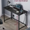 LED-lys Gamingbord, Skrivebord, Computerbord, Hjemmekontor Sort - Billede 6