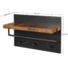 Wall Mounted Coat Rack LWS031W01 - Billede 5