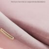 SONGMICS Homeoffice Chair Velvet Swivel Chair Desk Chair Foam Padding Height Adjustable Study Bedroom Pastel Pink OBG020R02 - Billede 4