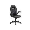 SONGMICS Office Chair, Ergonomic Desk Chair, Computer Chair, Height-Adjustable, 150 kg, PU Leather, Home Office, Black / Grey OBG064B03