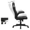 SONGMICS Office Chair, Ergonomic Desk Chair, Computer Chair, Height-Adjustable, 150 kg, PU Leather, Home Office, Black / Grey OBG064B03 - Billede 4