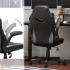 SONGMICS Office Chair, Ergonomic Desk Chair, Computer Chair, Height-Adjustable, 150 kg, PU Leather, Home Office, Black / Grey OBG064B03 - Billede 5