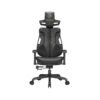 SONGMICS Gaming Armchair, EVOGAMER Chair, Office Chair, Imitation Carbon Fiber, with Adjustable Headrest and Armrests, Reclining Backrest, Capacity 150 kg, Ink Black OBG067B01