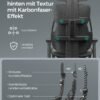 SONGMICS Gaming Armchair, EVOGAMER Chair, Office Chair, Imitation Carbon Fiber, with Adjustable Headrest and Armrests, Reclining Backrest, Capacity 150 kg, Ink Black OBG067B01 - Billede 4