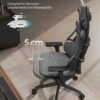 SONGMICS Gaming Chair Office Chair Height Adjustable Carbon Fibre Effect Texture Headrest Adjustable Armrests Backrest 150kg Load Capacity OBG067G01 - Billede 7