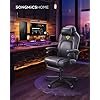 Gaming Chair Ergonomisk Computerstol med Fodstøtte, Kontordrejestol, Ink Black - Billede 2