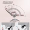 SONGMICS Office Chair, Gaming Chair, Adjustable, Telescopic Footrest, Rocker Mechanism, Headrest, Lumbar Support, Load 150 kg, Candy Pink and Cream White OBG073P01 - Billede 3