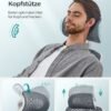 SONGMICS Office Chair, Desk Chair, Ergonomic, Folding Armrests, High Backrest, Mesh Chair with Lumbar Support and Adjustable Headrest, Rocking Function, Dove Grey OBN040G01 - Billede 6