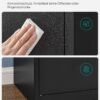 SONGMICS OMC015B01 Steel Office Storage Cabinet with 4 Shelves Double Doors Lock Tool Cabinet Adjustable Shelves for Garage Office Black - Billede 6