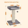 FEANDREA Cat Scratching Post Cat Climbing Tower PCA022W01 - Billede 6