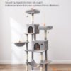 Kattetårn, Slankt Kattetårn, Store Katte, Nem Klatring, Stor Hængekøje - Billede 6